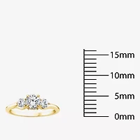 Love Lives Forever (G / Si1-Si2) Womens 1 CT. T.W. Lab Grown White Diamond 10K Gold Round 3-Stone Engagement Ring