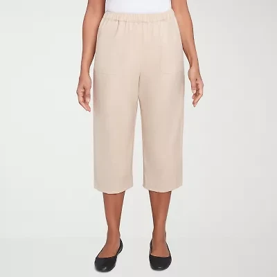 Alfred Dunner Catalina Island Womens Straight Capri Pant