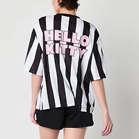 Soccer Jersey Womens V Neck Short Sleeve Hello Kitty Juniors Jersey