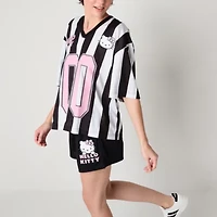 Soccer Jersey Womens V Neck Short Sleeve Hello Kitty Juniors Jersey
