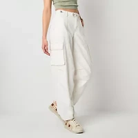 Forever 21 Cargo Womens Cinched Mid Rise Juniors Jogger Pant