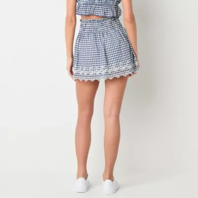Arizona Womens High Rise Full Skirt Juniors