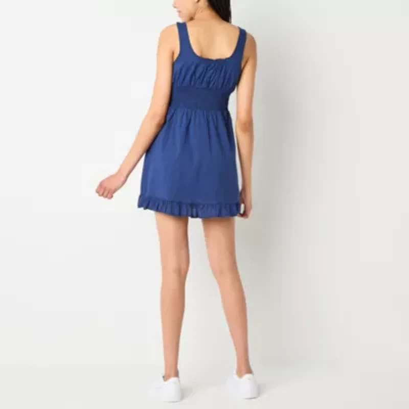 Arizona Womens Sleeveless Juniors Fit + Flare Dress