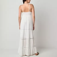 Arizona Womens Sleeveless Juniors Maxi Dress