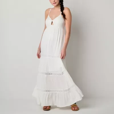 Arizona Womens Sleeveless Juniors Maxi Dress