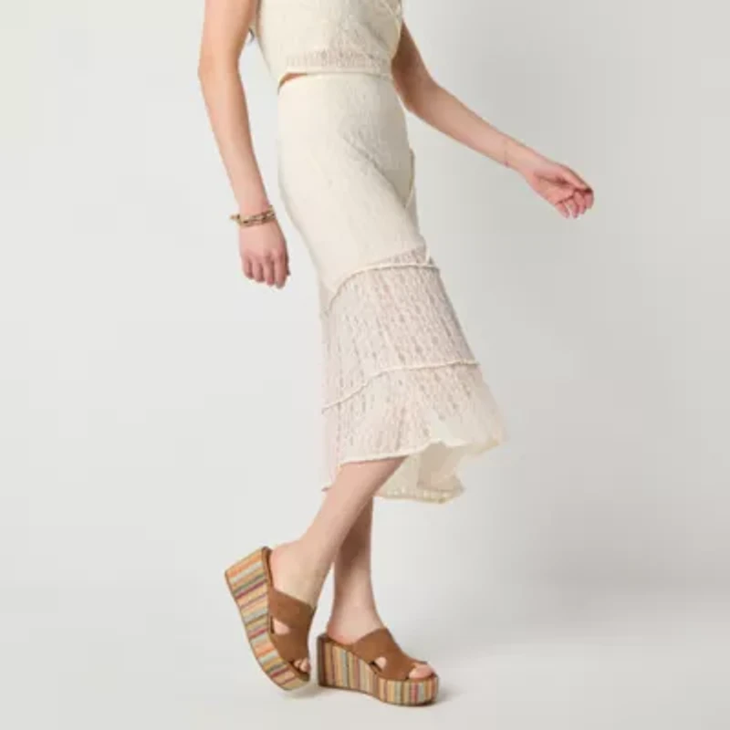 Arizona Womens Asymmetrical Skirt Juniors