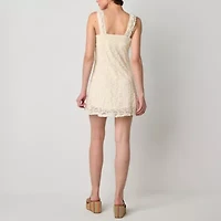 Arizona Womens Sleeveless Juniors A-Line Dress