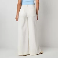 a.n.a Soft Drape Womens Low Rise Wide Leg Jean