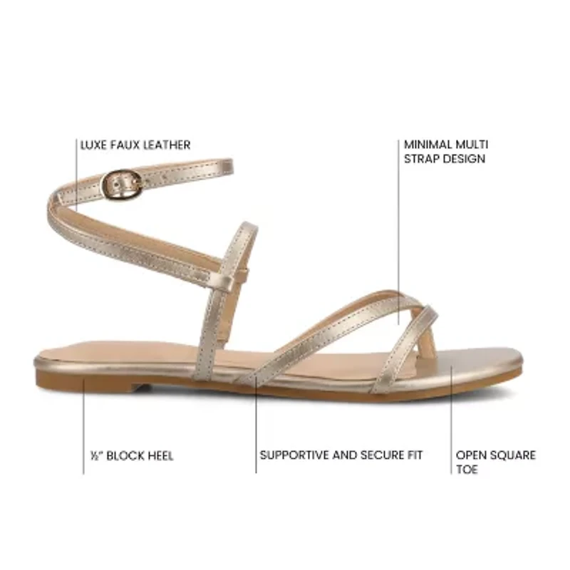 Journee Collection Womens Serissa Flat Sandals