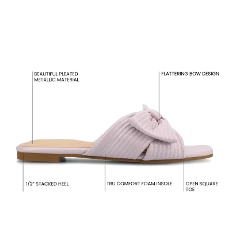 Journee Collection Womens Serlina Flat Sandals