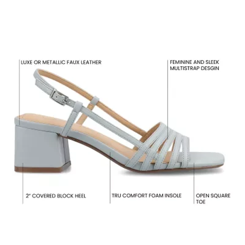 Journee Collection Womens Shayana Heeled Sandals