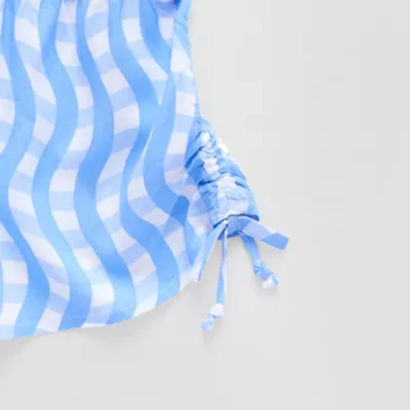 Thereabouts Little & Big Kid Girls Square Neck Short Sleeve Blouse