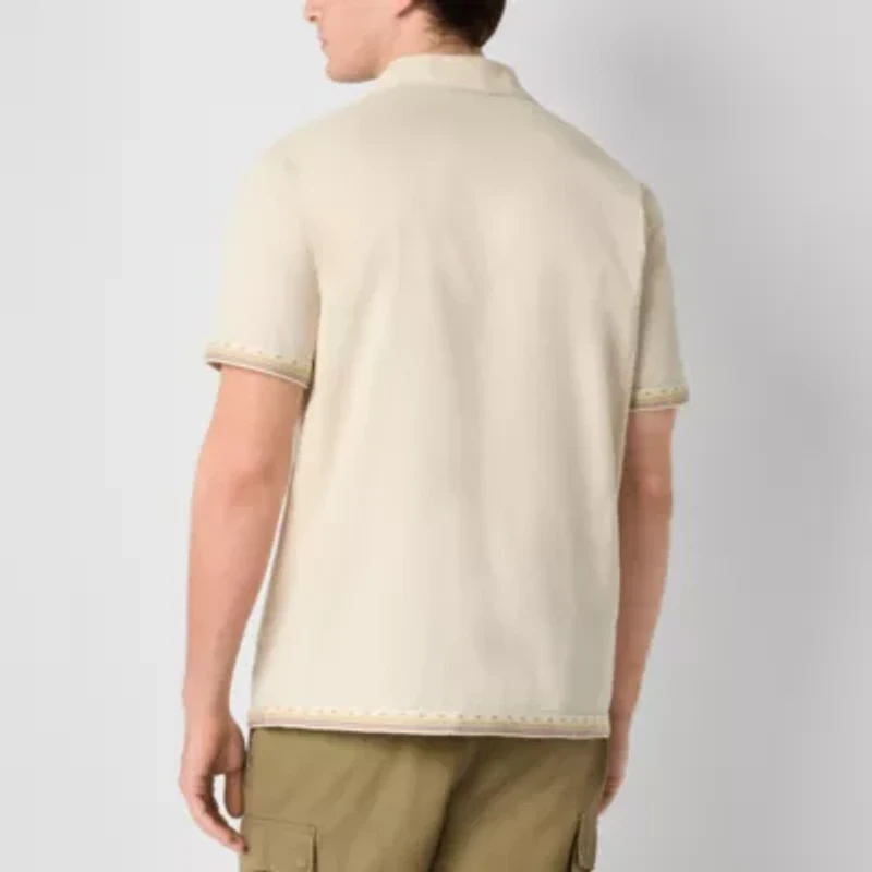 Frye and Co. Mens Short Sleeve Regular Fit Button-Down Shirt