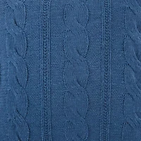 Linden Street Cable Knit Chenille Square Pillow