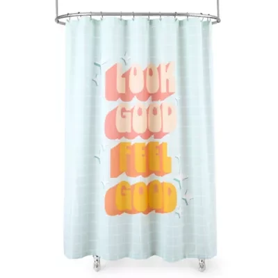 Home Expressions Look Good Feel Good Shower Curtain