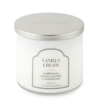 Distant Lands 14oz Vanilla Cream 3-Wick Scented Jar Candle