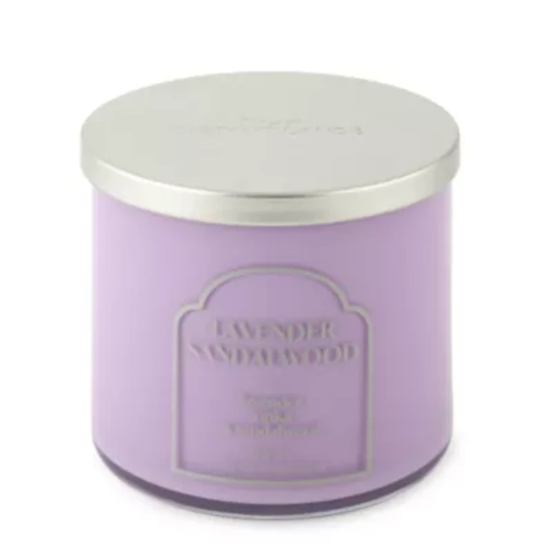 Distant Lands 14oz Lavender Sandalwood 3-Wick Scented Jar Candle