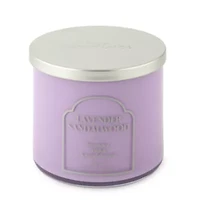 Distant Lands 14oz Lavender Sandalwood 3-Wick Scented Jar Candle
