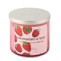 Distant Lands 14oz Strawberry Sundae 3-Wick Scented Jar Candle