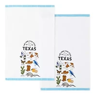 Homewear Texas State Icons 2-pc. Kitchen Towel Set