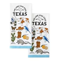 Homewear Texas State Icons 2-pc. Kitchen Towel Set