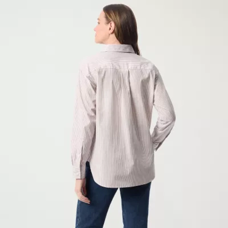 Gloria Vanderbilt Amanda Womens Long Sleeve Dress Shirt