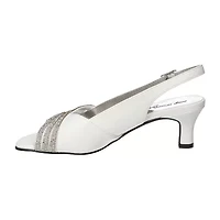 Easy Street Teton Womens Round Open Toe Stiletto Heel Pumps