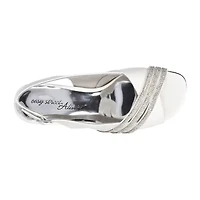 Easy Street Teton Womens Round Open Toe Stiletto Heel Pumps