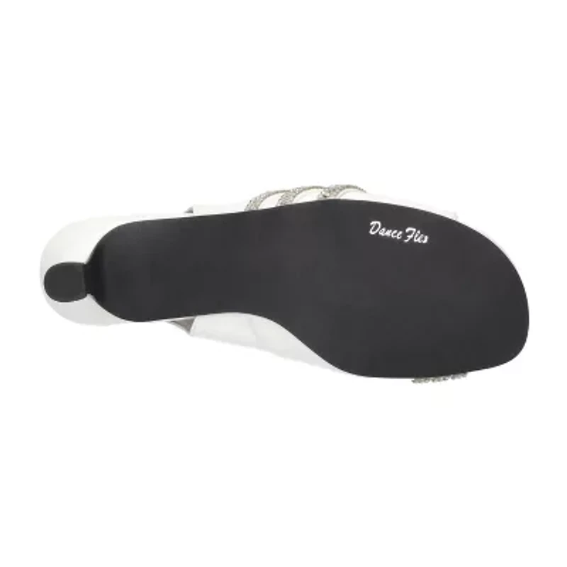 Easy Street Teton Womens Round Open Toe Stiletto Heel Pumps