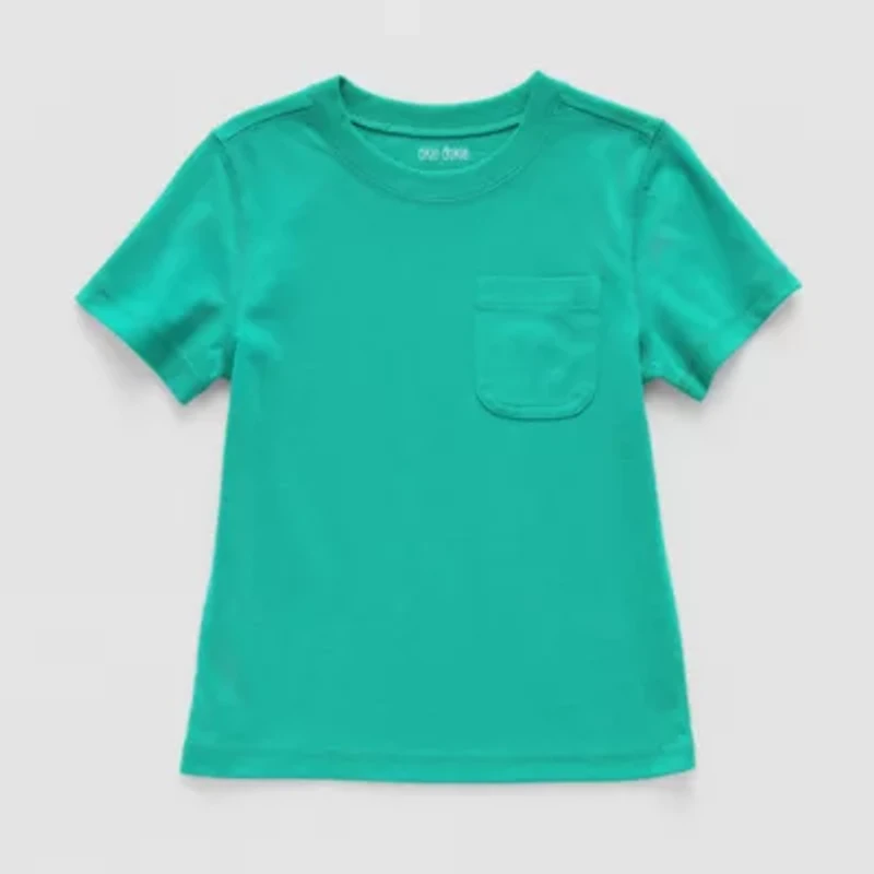 Okie Dokie Toddler & Little Boys Crew Neck Short Sleeve T-Shirt