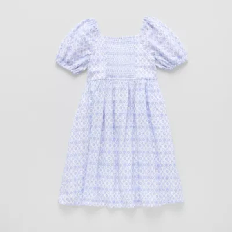 Thereabouts Little & Big Kid Girls Short Sleeve A-Line Dress