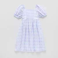 Thereabouts Little & Big Kid Girls Short Sleeve A-Line Dress