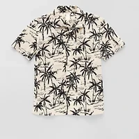 Thereabouts Little & Big Kid Boys Short Sleeve Fitted Regular Fit Button-Down Shirt