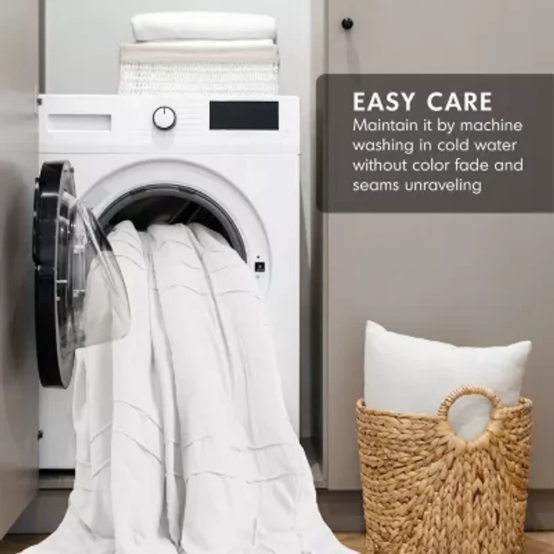 510 Design Porter Soft Wash Pleated Duvet Cover Set