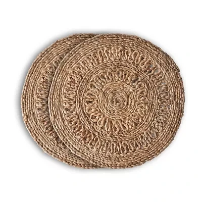 Lr Home Ella Striped 2 Pack Placemat