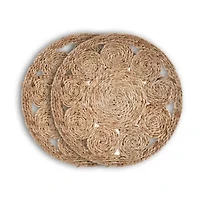 Lr Home Maya Striped 2 Pack Placemat
