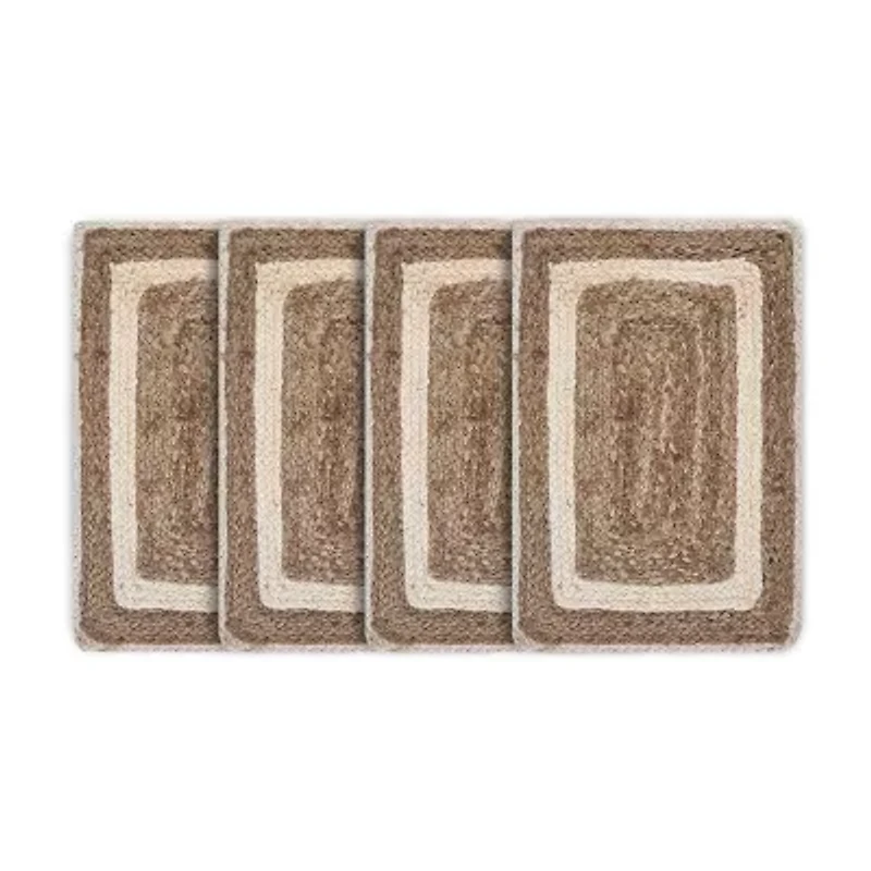 Lr Home Lily Bordered 4 Pack Placemat
