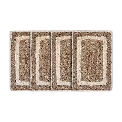 Lr Home Lily Bordered 4 Pack Placemat