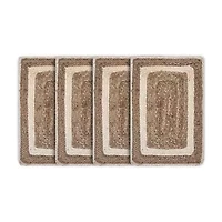 Lr Home Lily Bordered 4 Pack Placemat