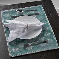 Lr Home Lyla Damask 4 Pack Placemat