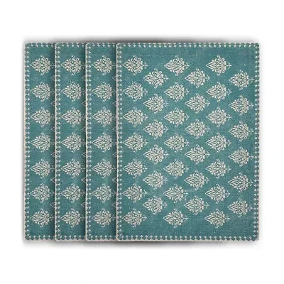 Lr Home Lyla Damask 4 Pack Placemat