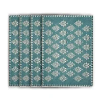 Lr Home Lyla Damask 4 Pack Placemat