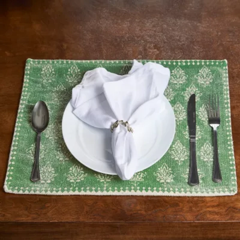 Lr Home Lyla Damask 4 Pack Placemat