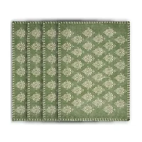 Lr Home Lyla Damask 4 Pack Placemat