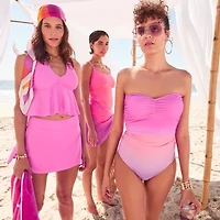 Mynah Womens Ombre One Piece Swimsuit