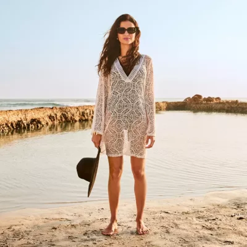 Liz Claiborne Womens Dress Swimsuit Cover-Up