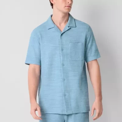 Frye and Co. Mens Short Sleeve Regular Fit Button-Down Shirt