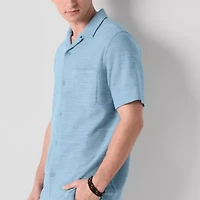 Frye and Co. Mens Short Sleeve Regular Fit Button-Down Shirt