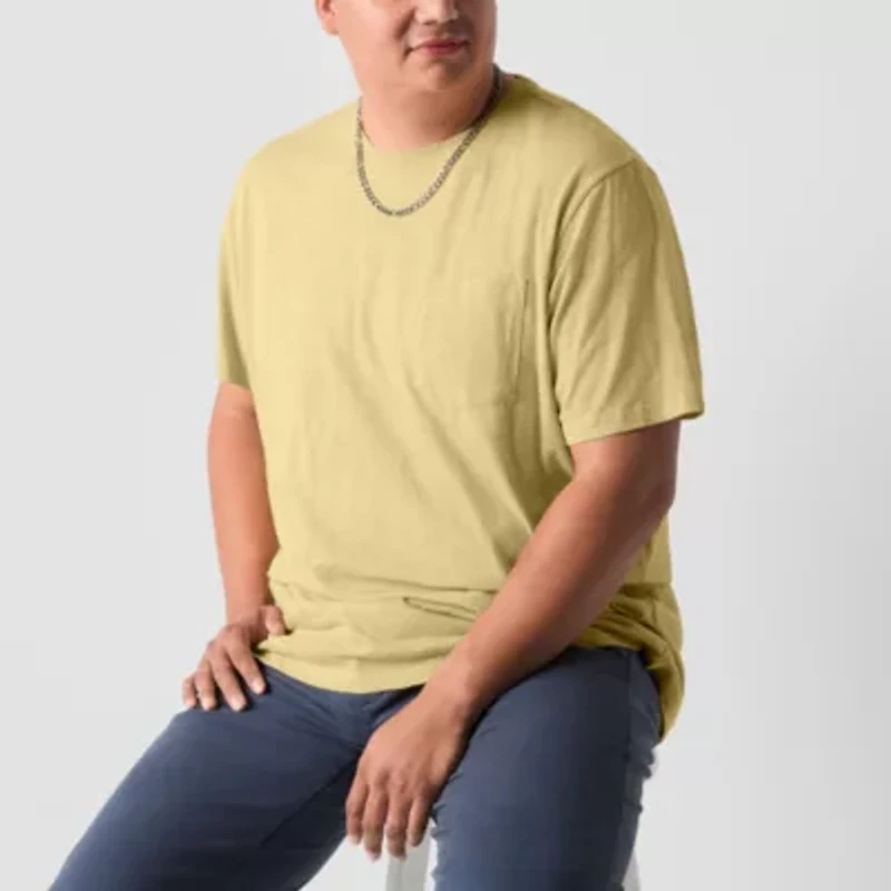 mutual weave Mens Crew Neck Short Sleeve Big and Tall T-Shirt