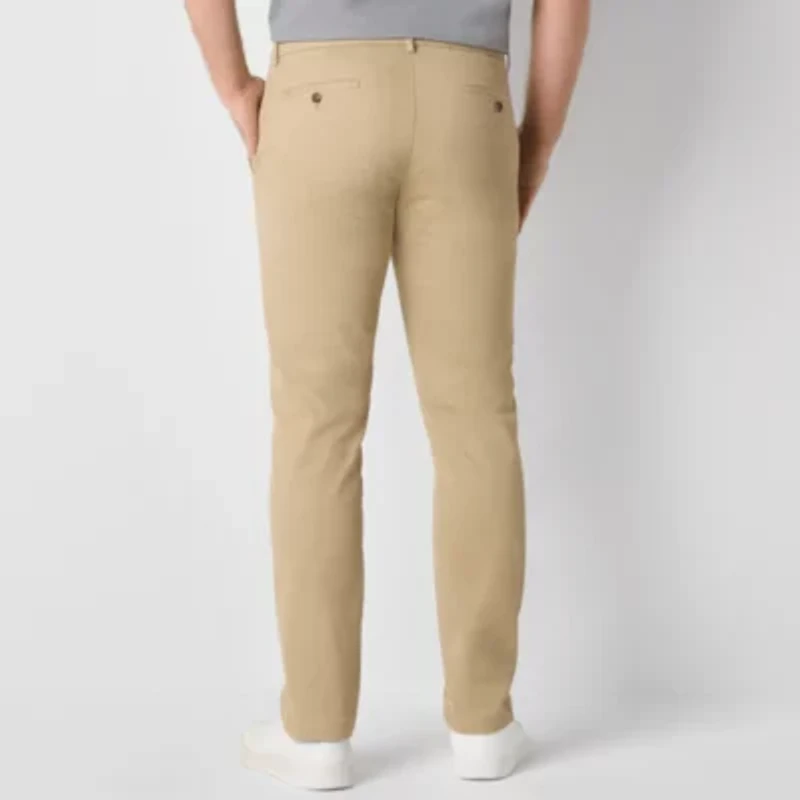 St. John's Bay Stretch Chino Mens Slim Fit Flat Front Pant